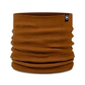 Buff Knitted Tour de cou pour homme et femme adulte, froid extrême, pratique, polyvalent, mode, isolation thermique, confortable, taille unique, marron