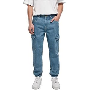 Southpole denim met cargozakken heren jeans, Retro MidBlue Washed