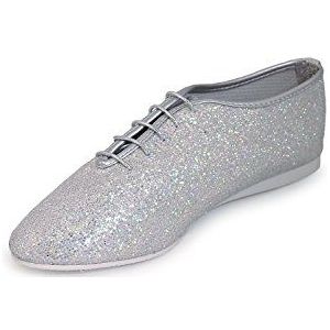 Roch Valley silver hologram jazz schoenen, zilver.