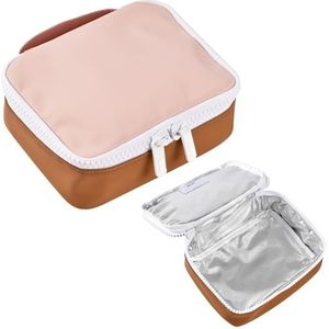 BÉABA, Koeltas voor lunch, lunchbox, lunchbox, geïsoleerd, waterdicht, naamplaatje, inhoud 2,7 l, grote ritssluiting, gomeffect, Faro, stoffig roze
