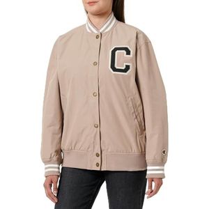 Champion Legacy W-lente zomer WR gerecycled polyester geweven bomberjack dames, Lichtbruin, S