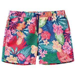 United Colors of Benetton Boxer Sea 5hvj6x00d Jumpsuit voor heren, kort model, 1 stuk, Meerkleurig bloemenpatroon 73r