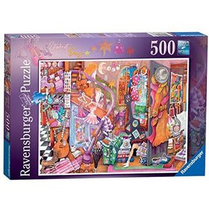 Ravensburger - Puzzel De schoolkamer, 500 stukjes, cadeau-idee, voor hem of haar, puzzels voor volwassenen