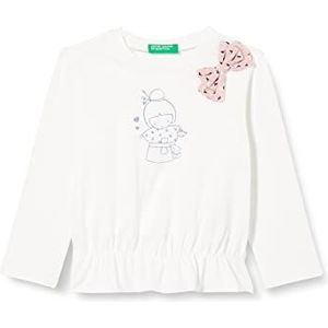United Colors of Benetton Bianco 074 voedingstuniek voor meisjes, 1 jaar, bianco 074