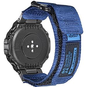 Torbollo Horlogebanden compatibel met Amazfit T-Rex/T-Rex 2/T-Rex Pro, robuuste nylon sportarmband met klittenbandsluiting, geweven gespdesign