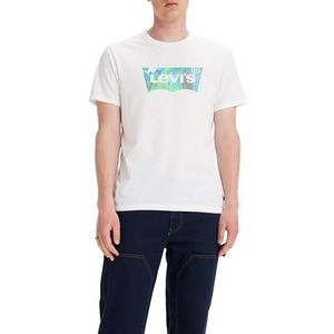Levi's T-shirt met ronde hals voor heren, Batwing White