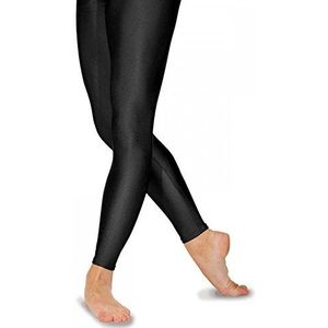 Roch Valley - Footless nylon/lycra tights, panty voor meisjes en meisjes, zwart.