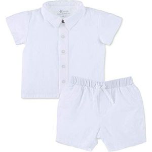 Sterntaler Baby - Jongens Set Shirt Korte Mouw U-Shorts 2672112 Pyjamas Baby en kinderen, Wit, 68, Wit