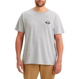 Dockers Big & Tall Logo T-Shirt, grijs gemêleerd + vleugels en anker