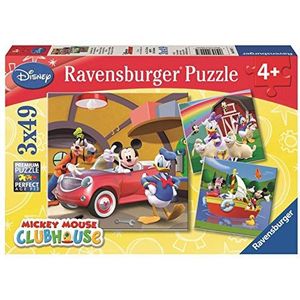 Puzzel Disney Mickey Mouse - 3x49 Stukjes (Kinderpuzzel)
