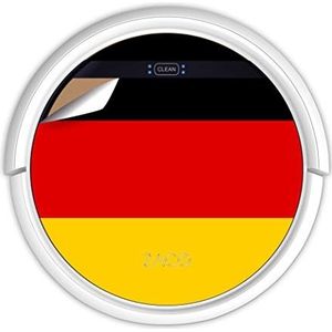 ZACO V5sPro Robotstofzuiger met dweilfunctie, automatische dweilrobot, 2in1 nat dweilen tot 180 m² of stofzuigen zonder WLAN, voor harde vloeren, tapijten en parket, met afstandsbediening, Duitse vlag