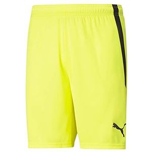 PUMA Teamliga Shorts voor volwassenen, uniseks, Neon geel (Neon Yellow-Puma Bla)