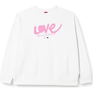 HUGO sweatshirt dames, wit 100