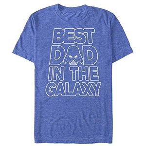 FIFTH SUN Galaxy Dad T-shirt heren, koningsblauw gemêleerd, S, Royal Blue Heather