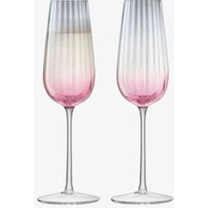 LSA DU06 champagneglas Dusk 250 ml roze grijs