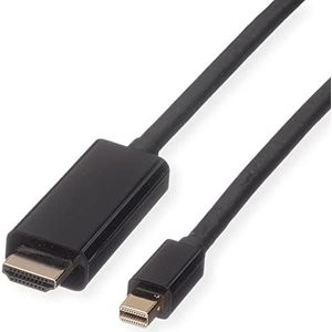 ROLINE Mini DP-UHDTV ST/ST Mini DisplayPort-kabel 2m zwart