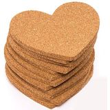 Baker Ross Onderzetters met een hart van kurk (30 stuks) - perfect voor moederdag- of Valentijnsdagcadeau in de klas