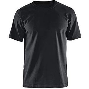 Blakläder T-shirt met slanke pasvorm, zwart.