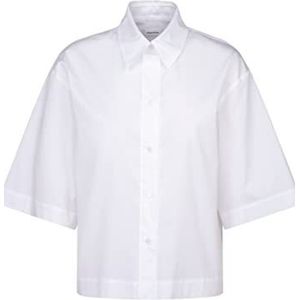 Seidensticker Regular Fit blouse met korte mouwen, damesblouse, Wit