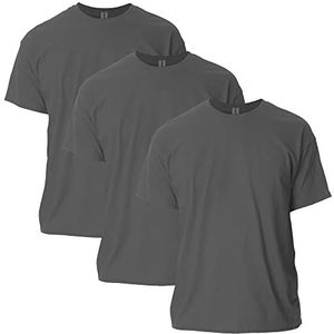 Gildan Ultra Cotton T-shirt Style G2000 Multipack T-shirt voor heren (3 stuks), Donkergrijs (set van 3)