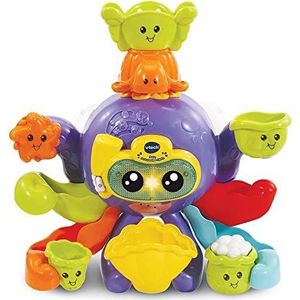 VTech - Polo, Mijn grappige octopus, badspeelgoed voor kinderen, interactief badspeelgoed, speelgoed vanaf 1 jaar - 1/5 jaar - Franse versie