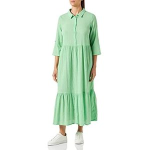KAFFE Kavivian Dress Femme, Poison Green/Chalk Stripe, 40