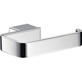 emco LOFT Toiletpapierhouder zonder deksel, elegant, om vast te schroeven, van aluminium, hoogwaardige badkameraccessoires, verchroomd