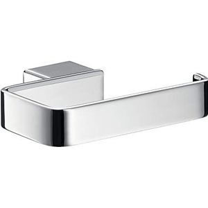 emco LOFT Toiletpapierhouder zonder deksel, elegant, om vast te schroeven, van aluminium, hoogwaardige badkameraccessoires, verchroomd