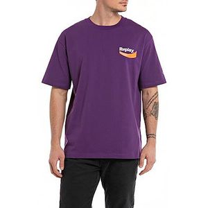 Replay T-Shirt Homme, 816 Prune, S