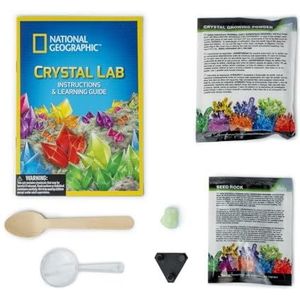 Giochi Preziosi National Geographic - National Geographic Crystal Laboratory, creëert een fluorietkristal dat in slechts 3 dagen gloeit in het donker! Inclusief educatief boek, beginnend bij