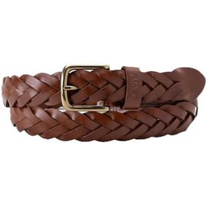 Levi's Leren gevlochten riem Levi's leren vlechtriem, bruin, 100 heren, Cognac.