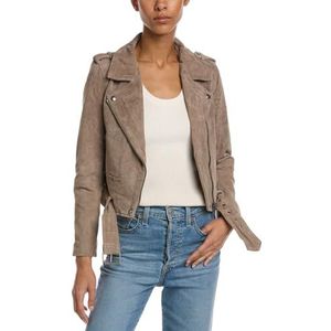 [BLANKNYC] Womens73K-9269suède motorjack met lange mouwen, Franse taupe, XS, Franse taupe