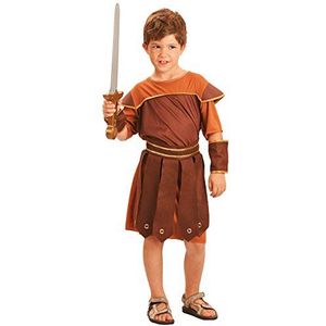 Fiori Paolo Gladiatore Romano kostuum voor kinderen L (7-9 jaar) bruin