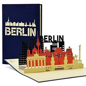 Reisbon Berlijn weekend I stadtetrip Berlijn als pop-up kaart, cadeau, cadeaubon stadsreis, A109