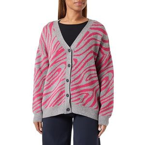 UCY Cardigan pour femme, Gris/rose., M-L