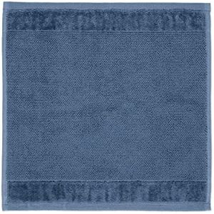 Möve Bamboo Luxe Handdoek 30 x 30 cm 60% Katoen 40% Viscose Bamboe Pasta Staalblauw