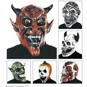 Monstermasker in 6 stijlen voor Halloween, maskers en kostuums voor maskerade, kostuumaccessoires