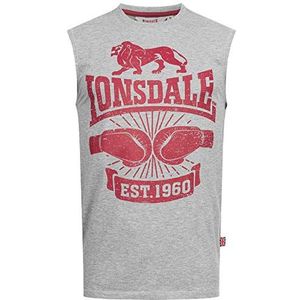 Lonsdale Cleator T-shirt voor heren, Marl Grey