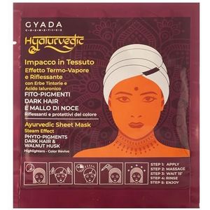 GYADA COSMETICS, Hyalurvedic Impac Ayurvedische Dark Hair Reflecterende stof, beschermende behandeling, behandeling bij Castane en Scure, 60 ml