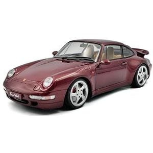 Solido - Porsche 911 (993) Turbo 1997 - Auto - Rood - 1:18 - Die-cast