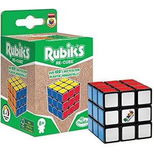 Thinkfun Rubik's Re-Cube, de originele magische kubus 3 x 3 van Rubik's in de duurzamere variant voor volwassenen en kinderen vanaf 8 jaar