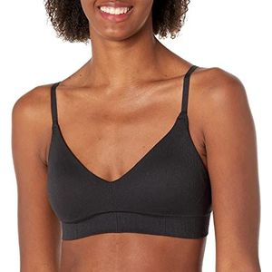 Maidenform Pure Comfort Feel Good Bralette Naadloze damesbeha, zwart, XXL, zwart.