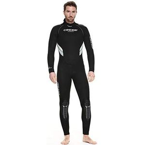 Cressi Castoro Man Monopiece Wetsuit - duikpak voor heren, neopreen, 5 mm, zwart/grijs, XXXL