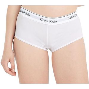 Calvin Klein Underwear Boyshort voor dames, modern katoen, Wit (100)
