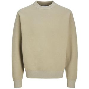 JACK & JONES Jorvesterbro Knit Crew Neck Sn Pull en tricot pour homme, Beige foncé, S