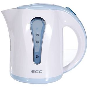 Electro Center RK1022BL Waterkoker, 1 liter, wit - lichtblauw kunststof