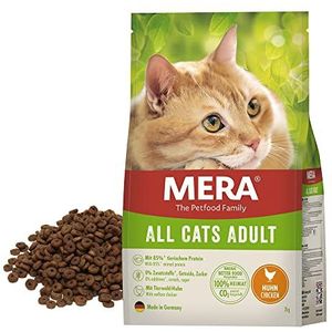 MERA Cats All Cats Kip, droogvoer voor volwassen katten, graanvrij en duurzaam, met hoog vleesgehalte, 2 kg