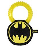 CERDÁ LIFE'S LITTLE MOMENTS - Kauwspeelgoed voor honden met geluid - tandreiniging - veilig, robuust en niet giftig in de vorm van een schijf met Batmanpluche - officieel gelicentieerd product DC Comics