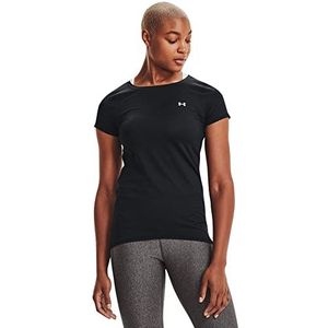 Under Armour UA HG Armour SS Dames Sportshirt - Zwart