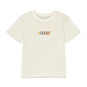 ECOALF, T-shirt Fille Prismalf en Coton Tissu Recyclé, T-shirt Coton Fille, T-shirt à Manches Courtes, T-shirt Basique, Crème, 8 ans
